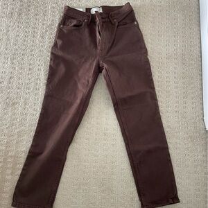 Everlane Originally Cheeky Chocolate Brown Jeans